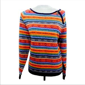 Tommy Hilfiger multi-color sweater.